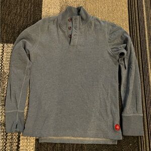 Relwen Blue Mock Sweatshirt